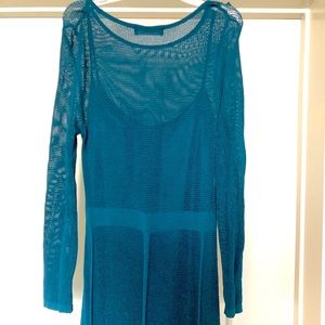 Zara maxi dress - mesh long sleeve